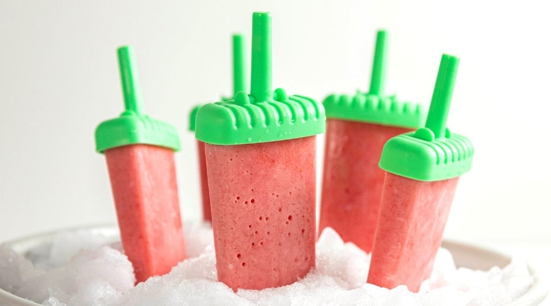 Watermelon & Strawberry Yoghurt Pops